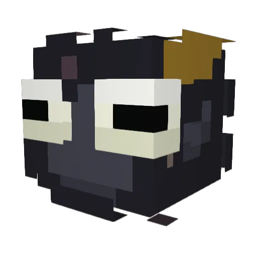 SleepyMilkyway Minecraft avatar head, 3D render