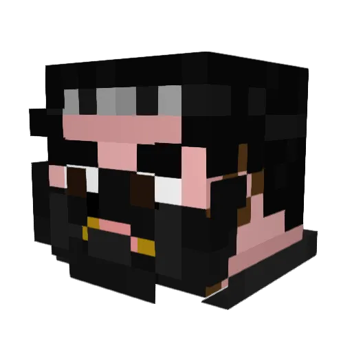 SleepyMoose13 Minecraft avatar head, 3D render