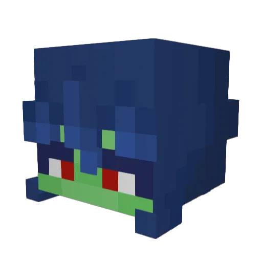 SleepyOctopus72 Minecraft avatar head, 3D render
