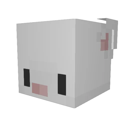 SleepyPNG Minecraft avatar head, 3D render