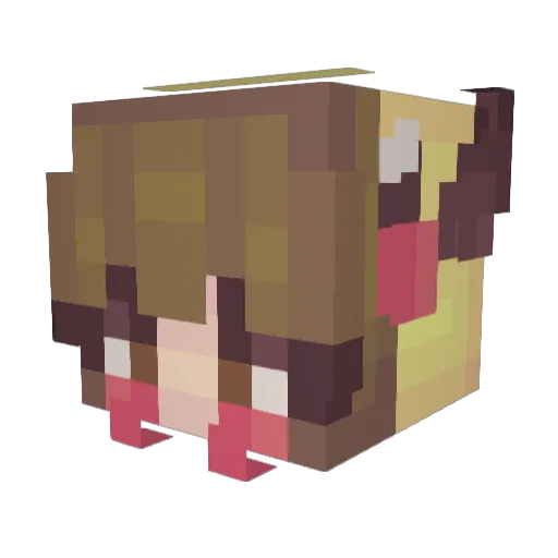 SleepyRose12 Minecraft avatar head, 3D render