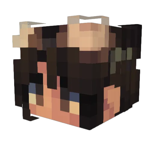 SleepySailboat Minecraft avatar head, 3D render