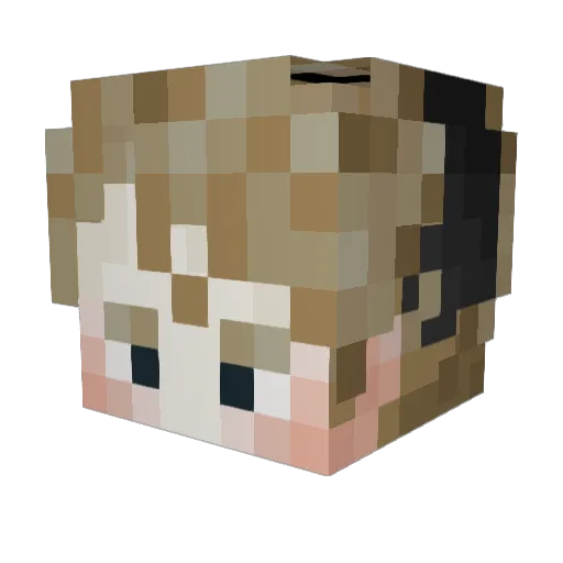 SleepySaint Minecraft avatar head, 3D render
