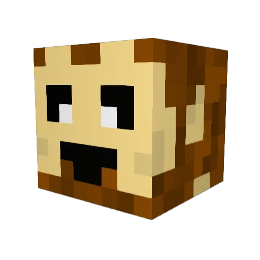 SleepySamurai Minecraft avatar head, 3D render