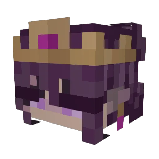 SleepyShya Minecraft avatar head, 3D render