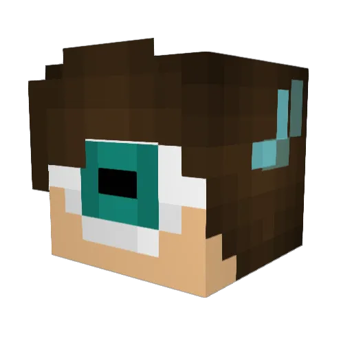 SleepyStarrs Minecraft avatar head, 3D render