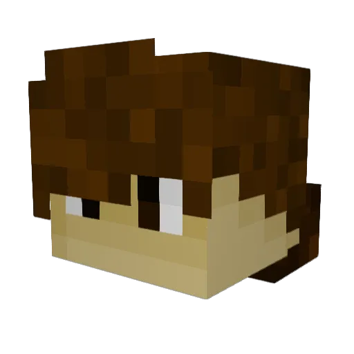 SleepyThor Minecraft avatar head, 3D render