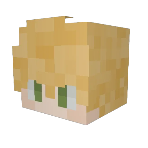 Sleepy_Minded Minecraft avatar head, 3D render