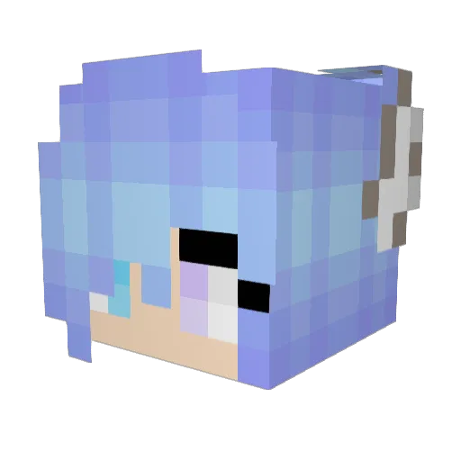 Sleepy_Stardust Minecraft avatar head, 3D render