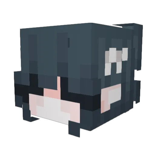 Sleepy_peach_ Minecraft avatar head, 3D render