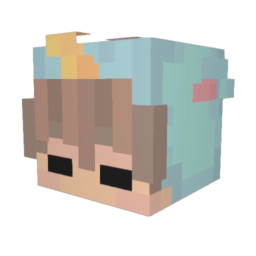 Sleepy_puppy Minecraft avatar head, 3D render