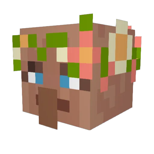 SleepybearMu Minecraft avatar head, 3D render
