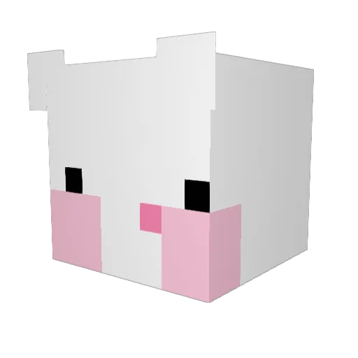 Sleepycat_04 Minecraft avatar head, 3D render