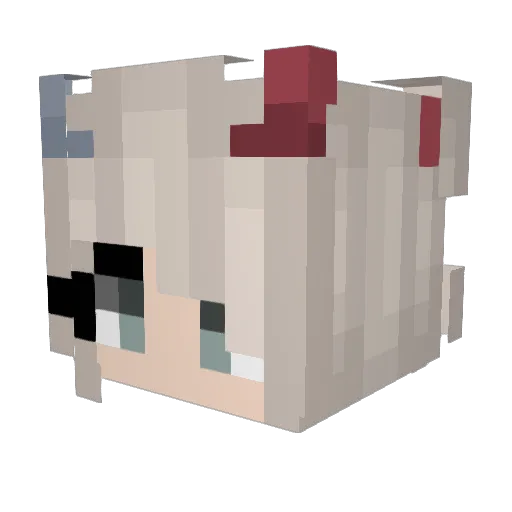 Sleepycleaning Minecraft avatar head, 3D render