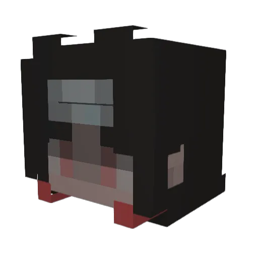 Sleepyheadroo Minecraft avatar head, 3D render