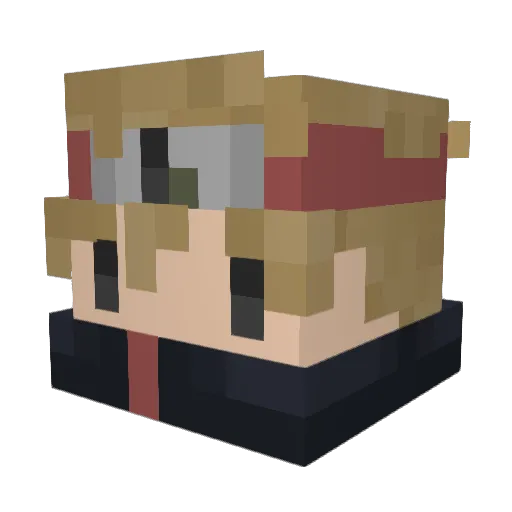 SleepyheadxX Minecraft avatar head, 3D render