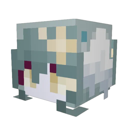 Sleepyolive_ Minecraft avatar head, 3D render