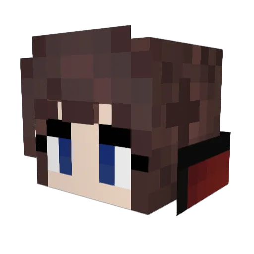 SleepysWitch Minecraft avatar head, 3D render