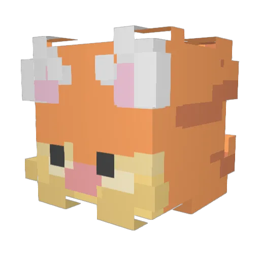 SleepyyGhosts Minecraft avatar head, 3D render