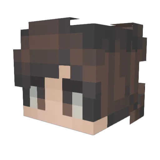 SleepyyPhoenix Minecraft avatar head, 3D render