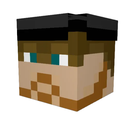 SleevesofWar Minecraft avatar head, 3D render