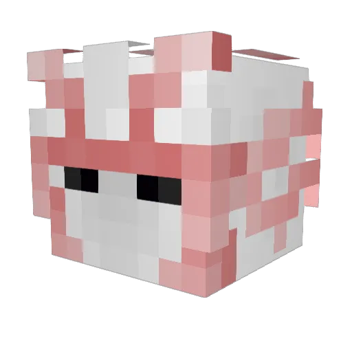 Sleexc Minecraft avatar head, 3D render
