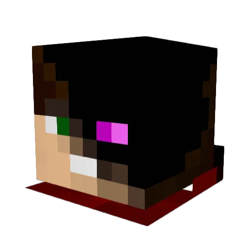 Sleezzeey Minecraft avatar head, 3D render