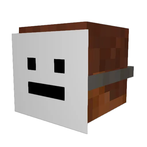 Sleibefehler Minecraft avatar head, 3D render