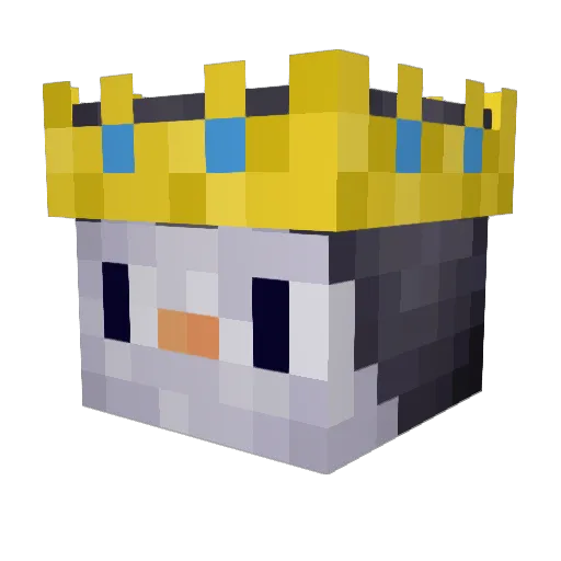 SleightaHand Minecraft avatar head, 3D render