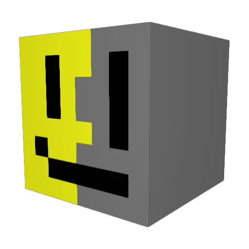 Sleikey Minecraft avatar head, 3D render
