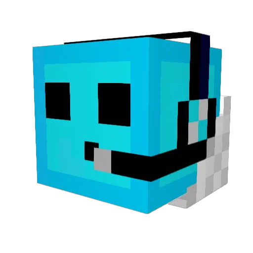Sleim_ Minecraft avatar head, 3D render