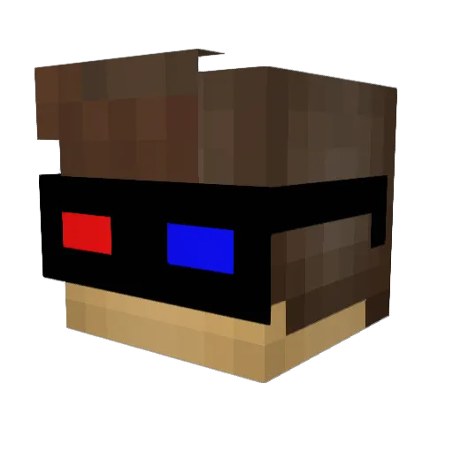 Slemix Minecraft avatar head, 3D render