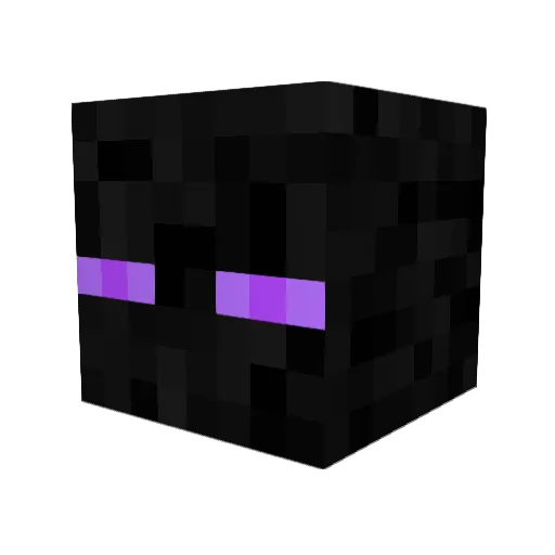Slender10 Minecraft avatar head, 3D render