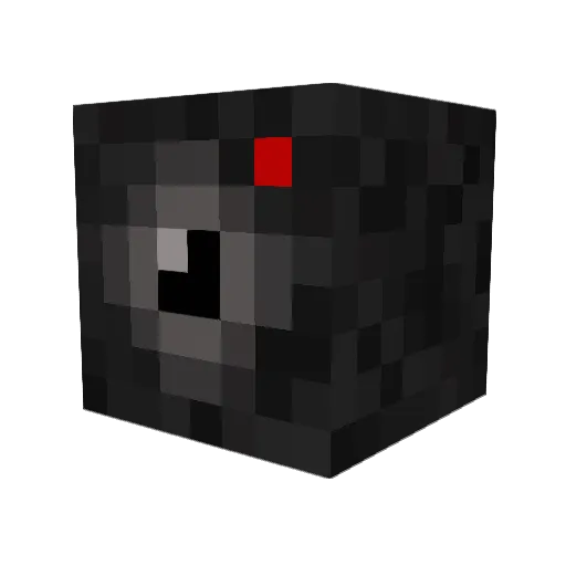 SlenderCam Minecraft avatar head, 3D render