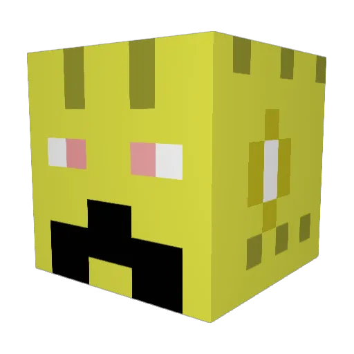 SlenderPiggie123 Minecraft avatar head, 3D render