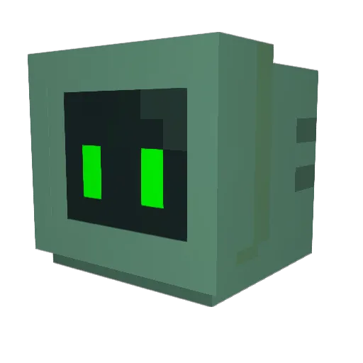 SlenderSWD Minecraft avatar head, 3D render