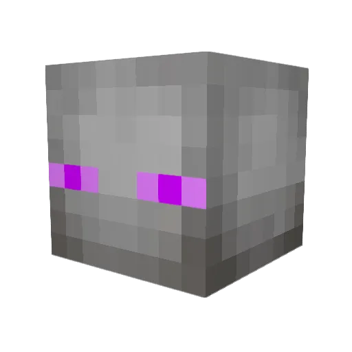 Slenderbite Minecraft avatar head, 3D render