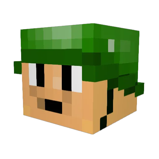 Slenderbrine320 Minecraft avatar head, 3D render
