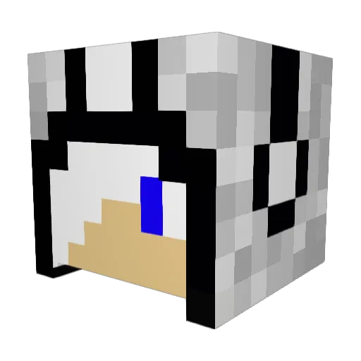 Slenderking45 Minecraft avatar head, 3D render
