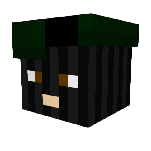 Slenderman5311 Minecraft avatar head, 3D render