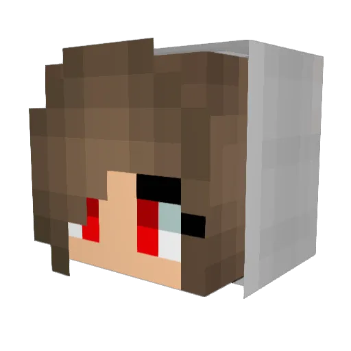 Slenderman_129 Minecraft avatar head, 3D render
