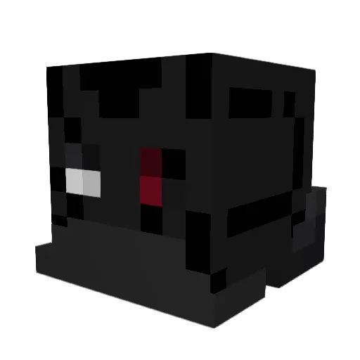 SlendyMC Minecraft avatar head, 3D render