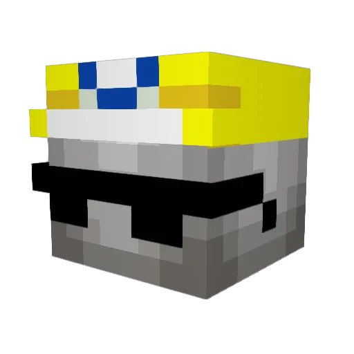 SlendyMann264 Minecraft avatar head, 3D render