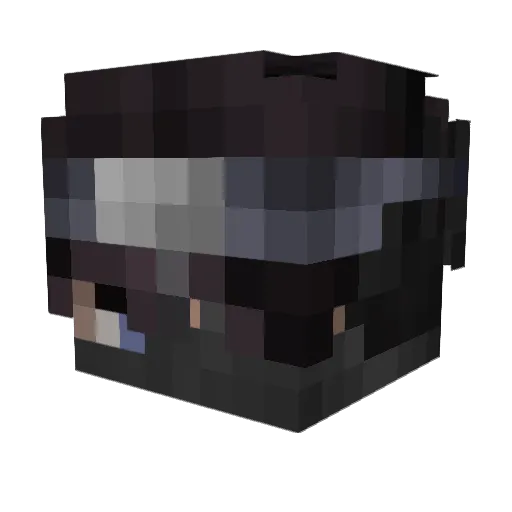 Slendyh Minecraft avatar head, 3D render