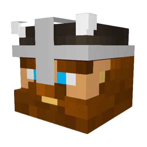 Slenzo Minecraft avatar head, 3D render