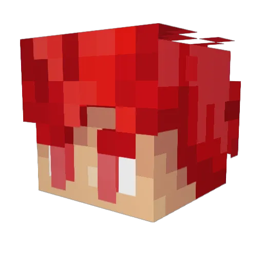 SleptOnKing Minecraft avatar head, 3D render