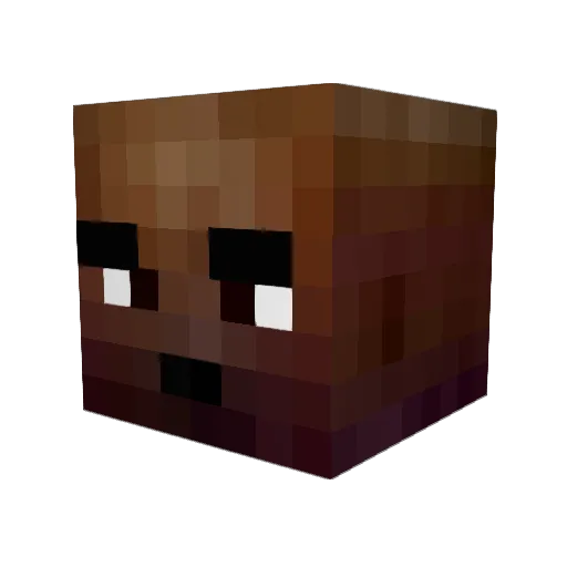 Slexxern Minecraft avatar head, 3D render