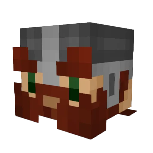 Slexy Minecraft avatar head, 3D render