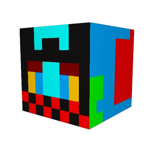 Sleyden Minecraft avatar head, 3D render
