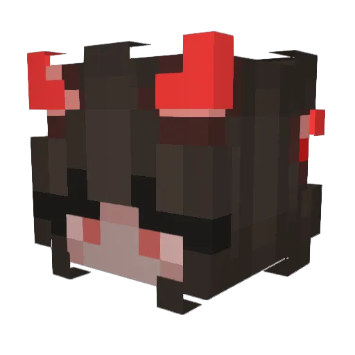 SliFka Minecraft avatar head, 3D render
